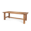 Mercana Stetson Rectangular Natural Brown Wood Dining Table