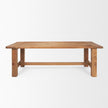 Mercana Stetson Rectangular Natural Brown Wood Dining Table