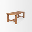 Mercana Stetson Rectangular Natural Brown Wood Dining Table
