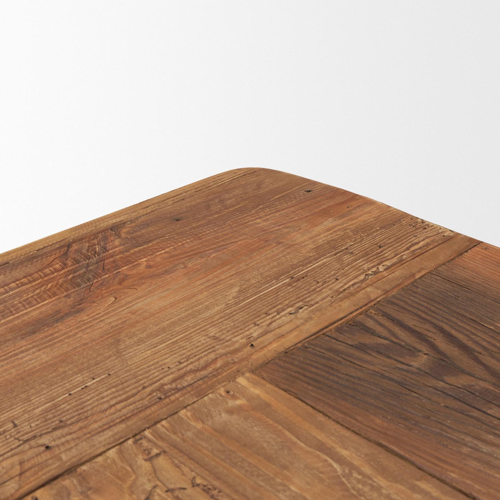 Mercana Stetson Rectangular Natural Brown Wood Dining Table