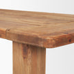 Mercana Stetson Rectangular Natural Brown Wood Dining Table