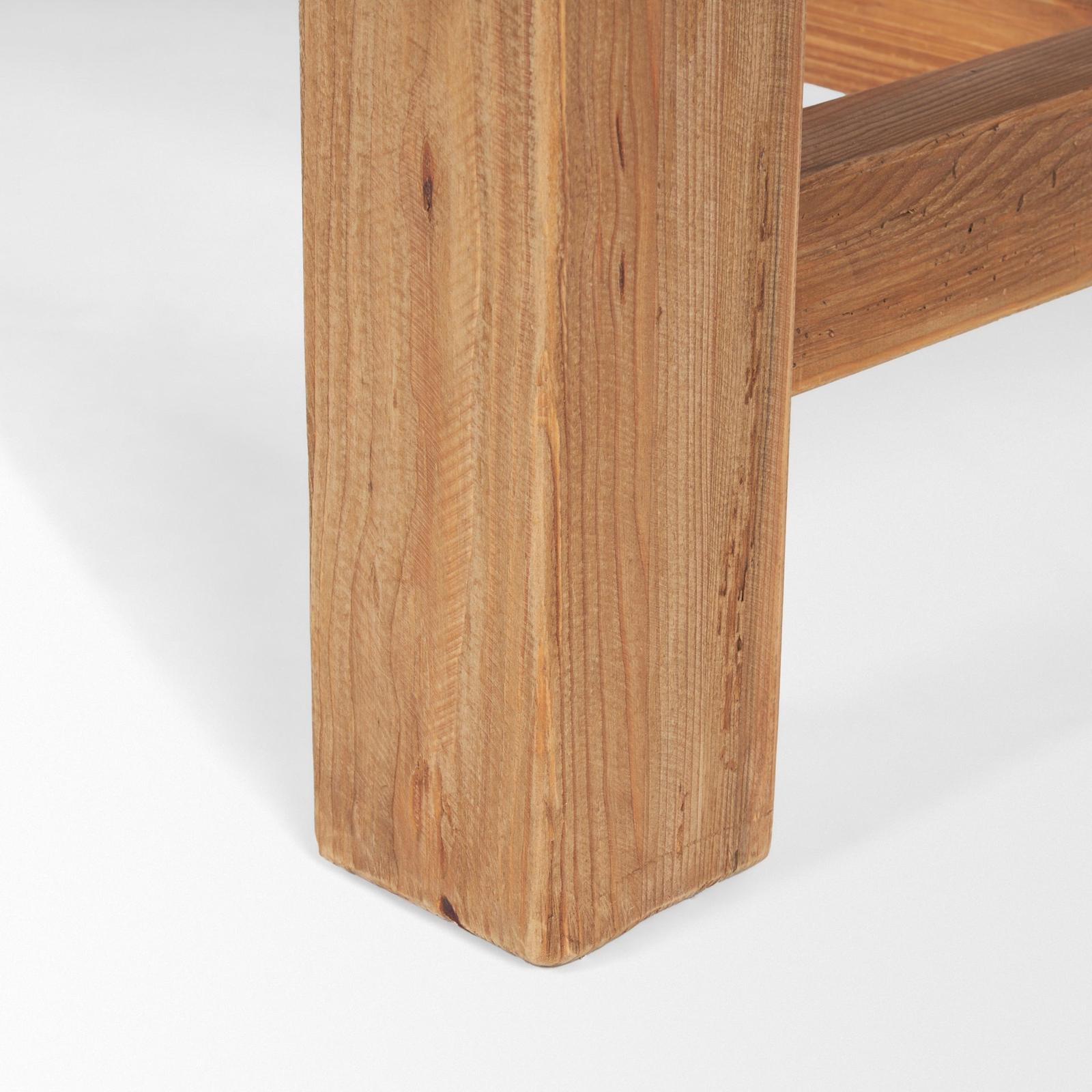 Mercana Stetson Rectangular Natural Brown Wood Dining Table