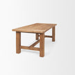 Mercana Stetson Rectangular Natural Brown Wood Dining Table