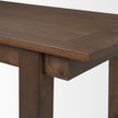 Mercana Takota Dark Brown Rectangular Oak Wood w/ Birch Wood Legs Extendable Dining Table Clearance