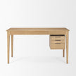 Mercana Tino Light Brown Oak Wood w/ 4 Drawers Desk