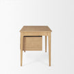 Mercana Tino Light Brown Oak Wood w/ 4 Drawers Desk
