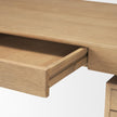 Mercana Tino Light Brown Oak Wood w/ 4 Drawers Desk