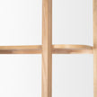 Mercana Taylin Light Brown Solid Wood Open Bookshelf