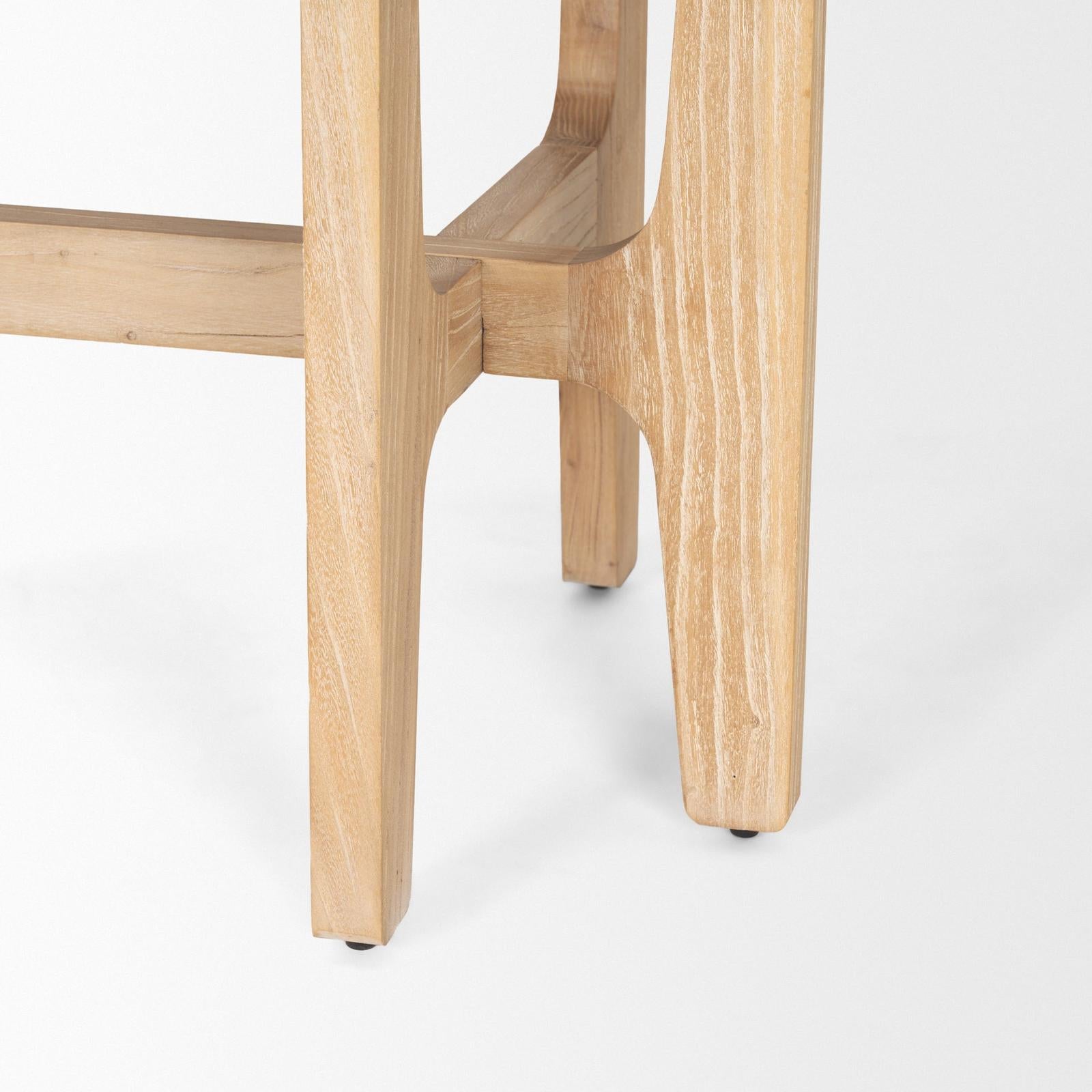 Mercana Taylin Light Brown Solid Wood Desk