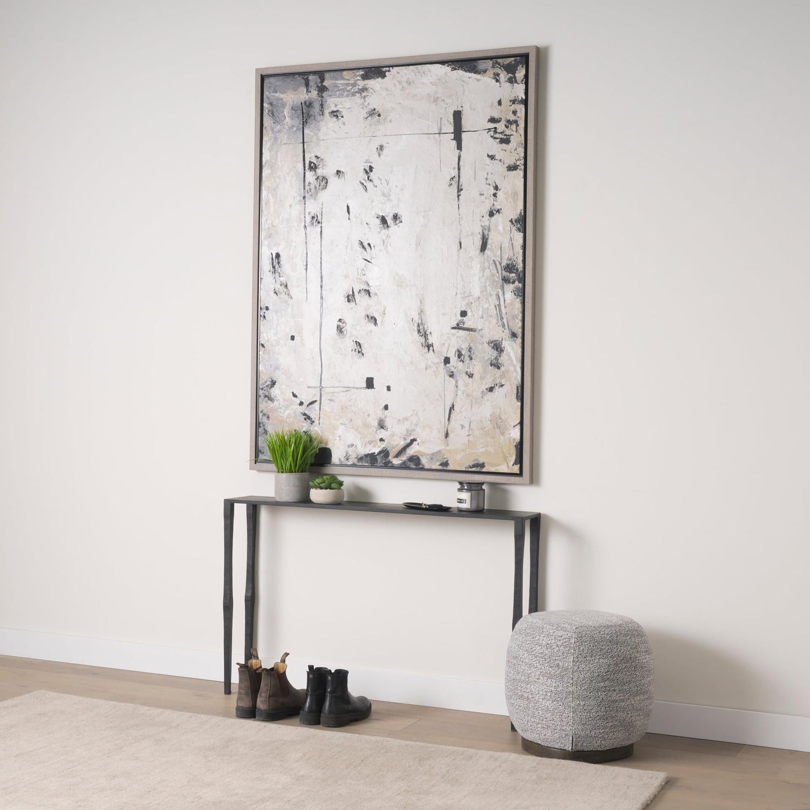 Mercana Timothy Ebony Black Iron Coffee Table