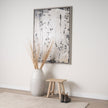 Mercana Sekou Light Brown Short Wooden Craftsman Stool Clearance