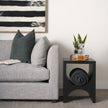 Mercana Sobi Matte Black Metal Side Table