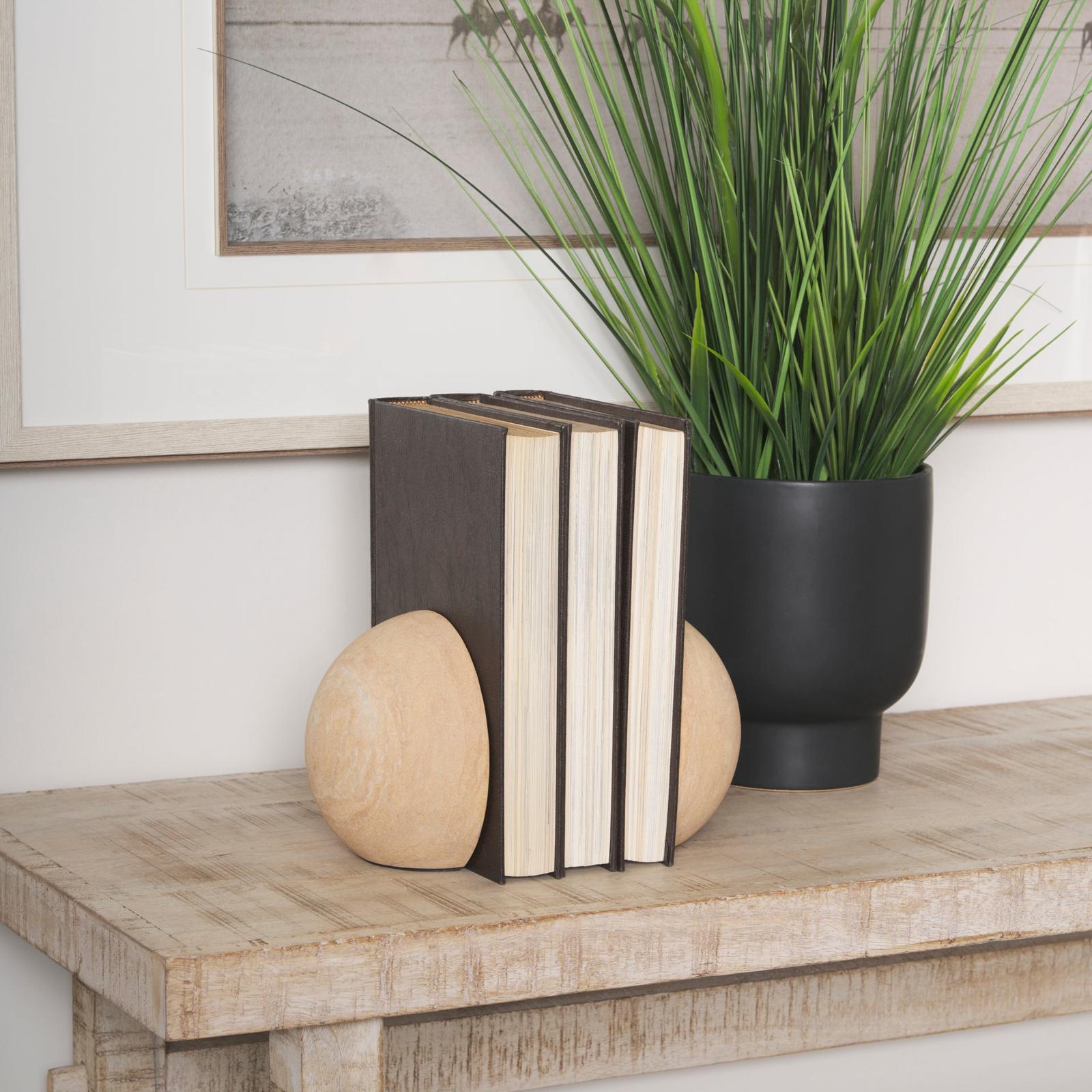Mercana Rahmi Sandstone Orb Bookends