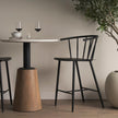 Mercana Colin Black Metal Counter Stool