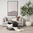 Mercana Arreto Hexagonal Hinged Solid Wood Top and Base Coffee Table