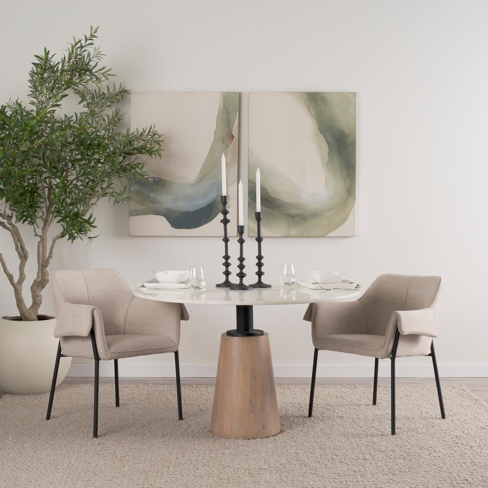 Mercana Maxwell Round Accent Pedestal Bistro Table
