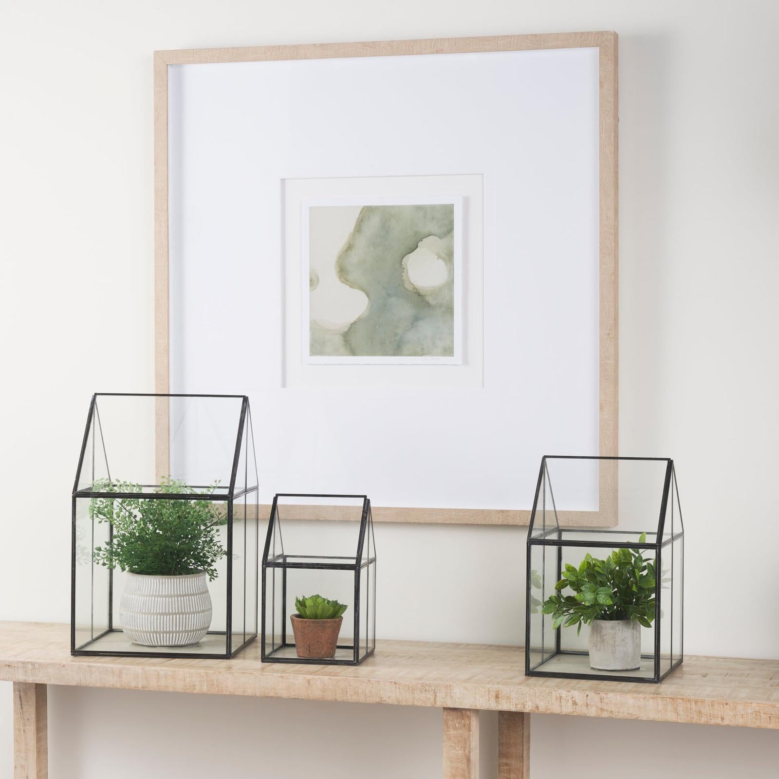 Mercana Sikes Hut Terrarium W/Glass Base