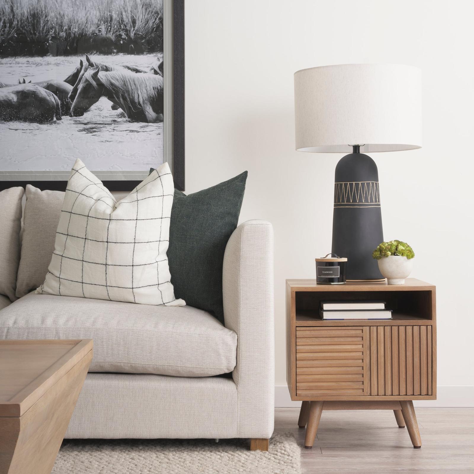 Mercana Javier Base W/Cream Shade Table Lamp