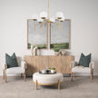Mercana Edie Frosted Glass Globes 6-Light Chandelier