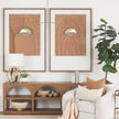 Mercana Cybill Brushed Brass w/ White Metal Shades 2-Light Chandelier