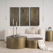 Mercana Britton Gold Metal w/ Clear Glass Globe 1-Light Pendant Light