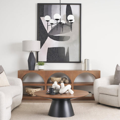 Mercana Edie Frosted Glass Globes 6-Light Chandelier