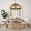 Mercana Karina Round Hammered Metal Dome Pendant Light