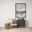 Mercana Satima Marble w/ Gold Metal Square Fluted Accent Table