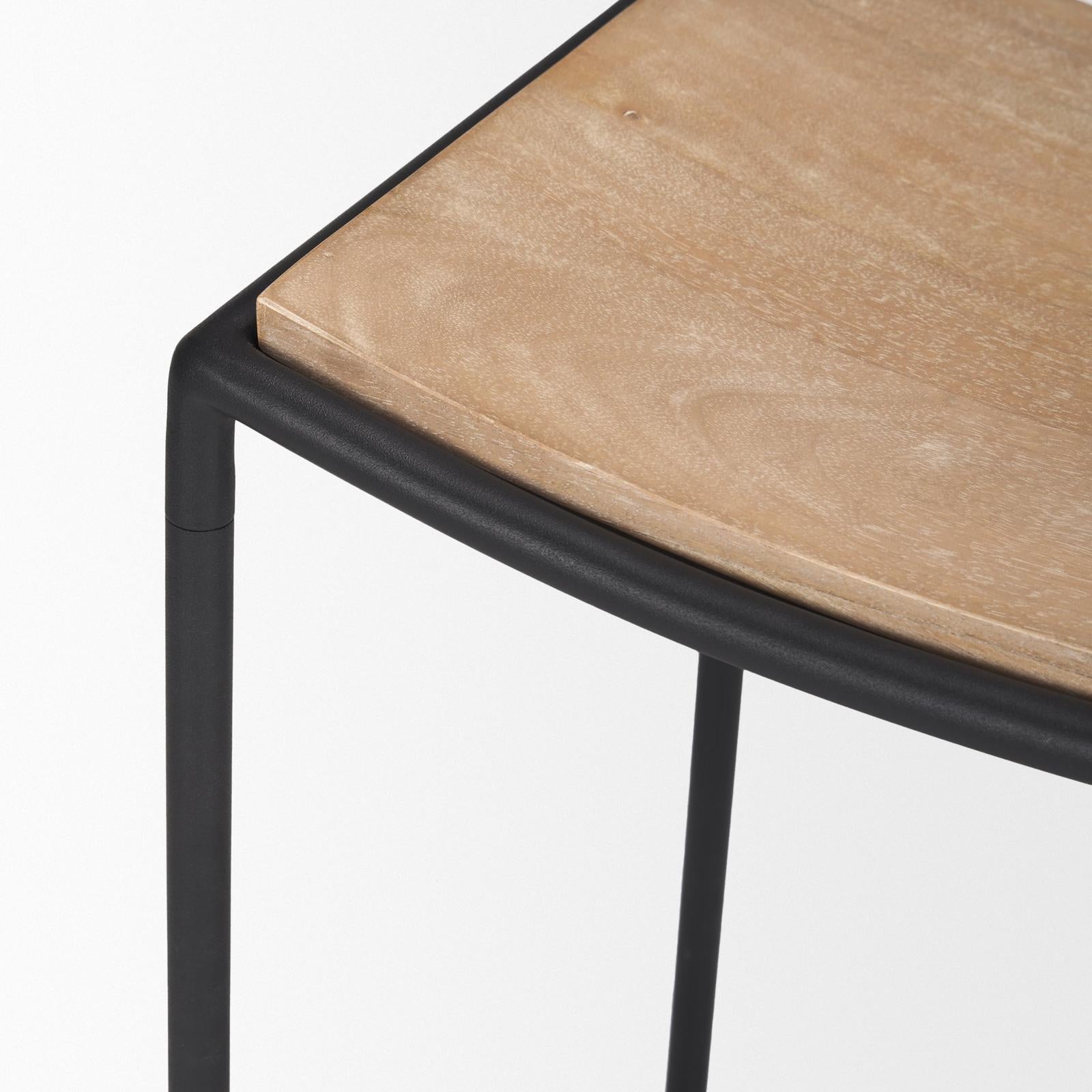 Mercana Taniel Black Metal Counter Stool
