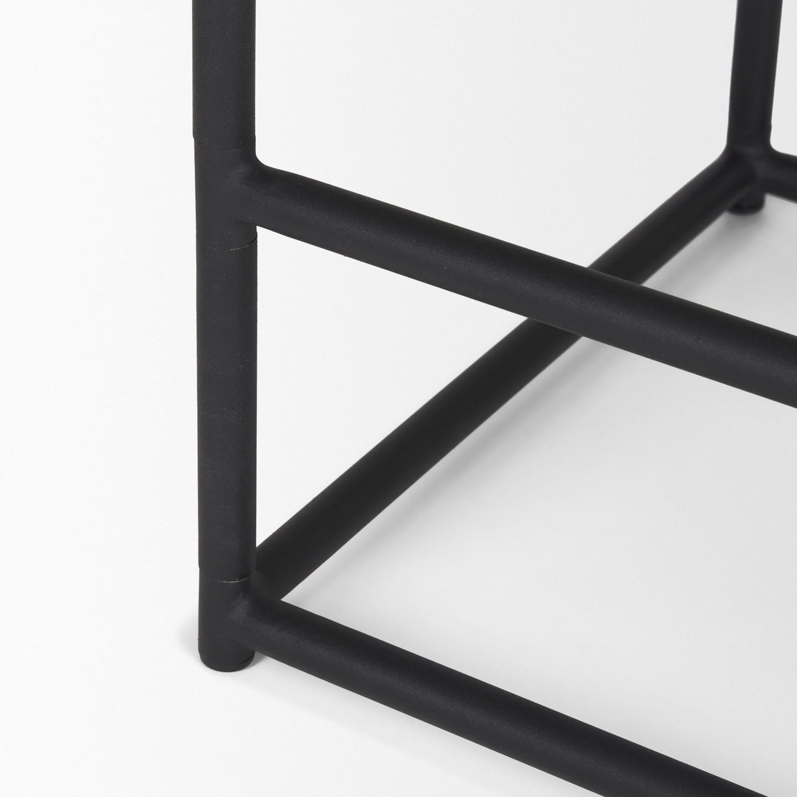 Mercana Taniel Black Metal Counter Stool