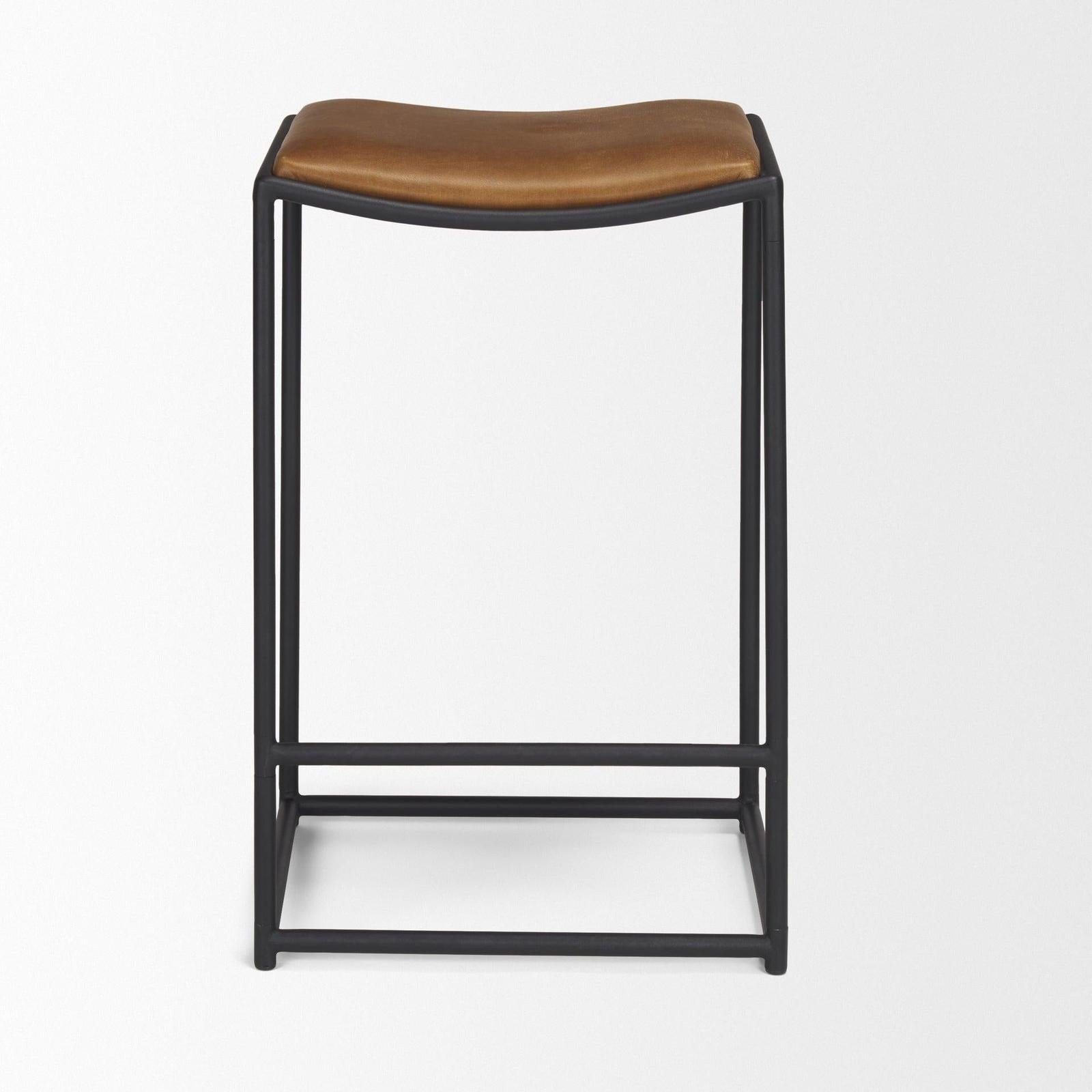 Mercana Taniel Black Metal Counter Stool
