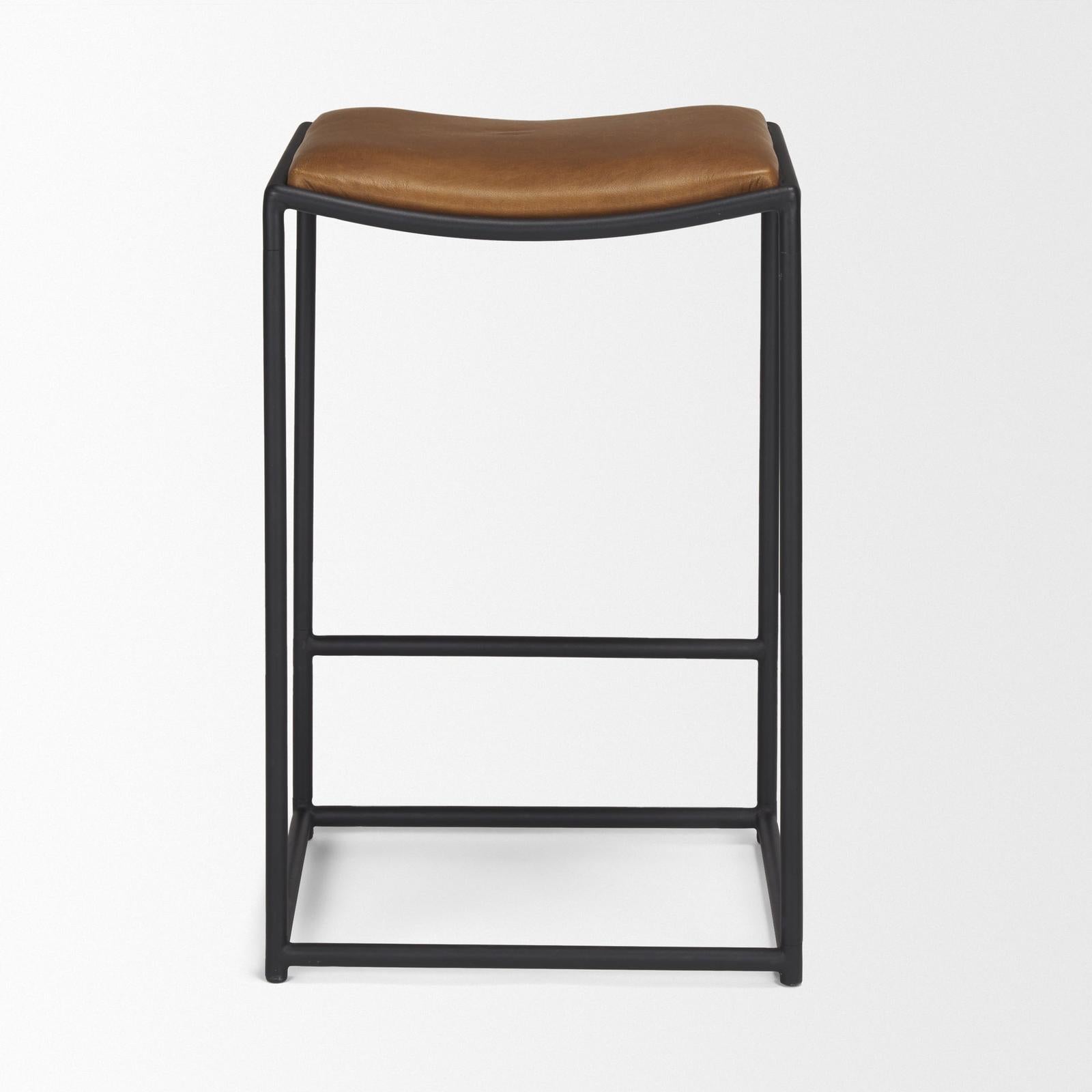 Mercana Taniel Black Metal Counter Stool