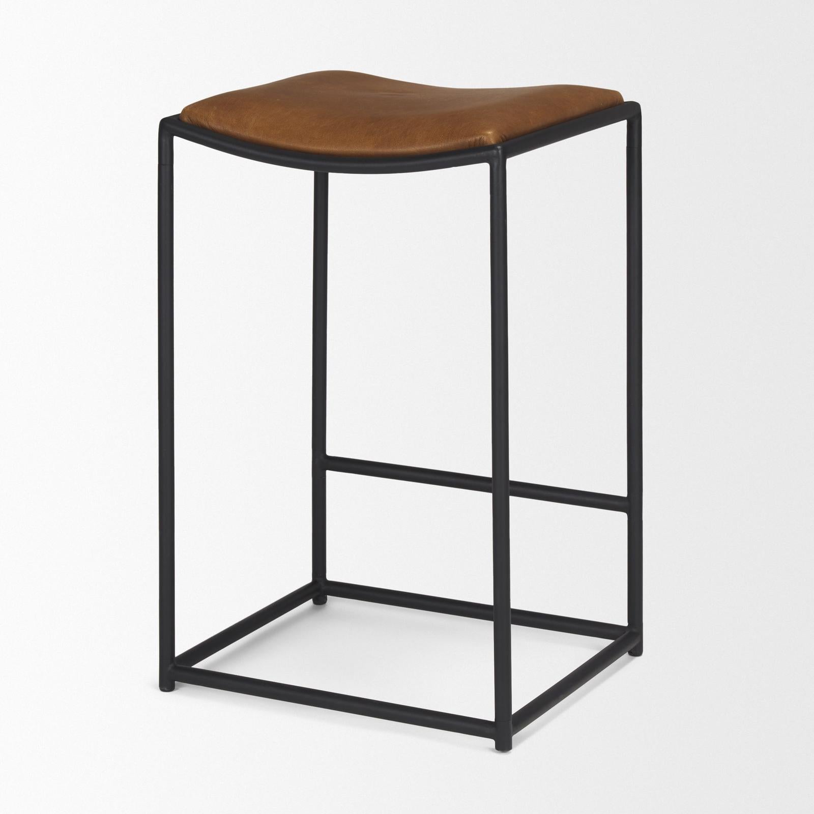 Mercana Taniel Black Metal Counter Stool