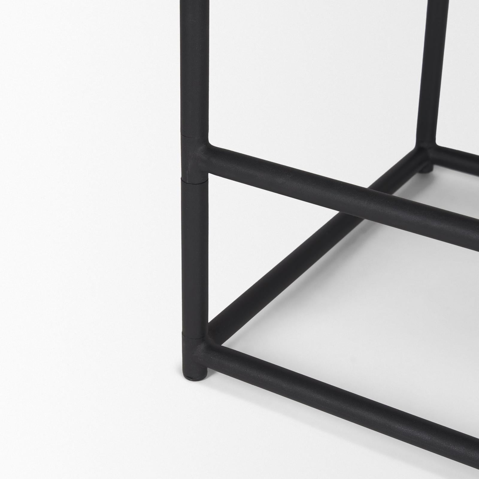 Mercana Taniel Black Metal Counter Stool