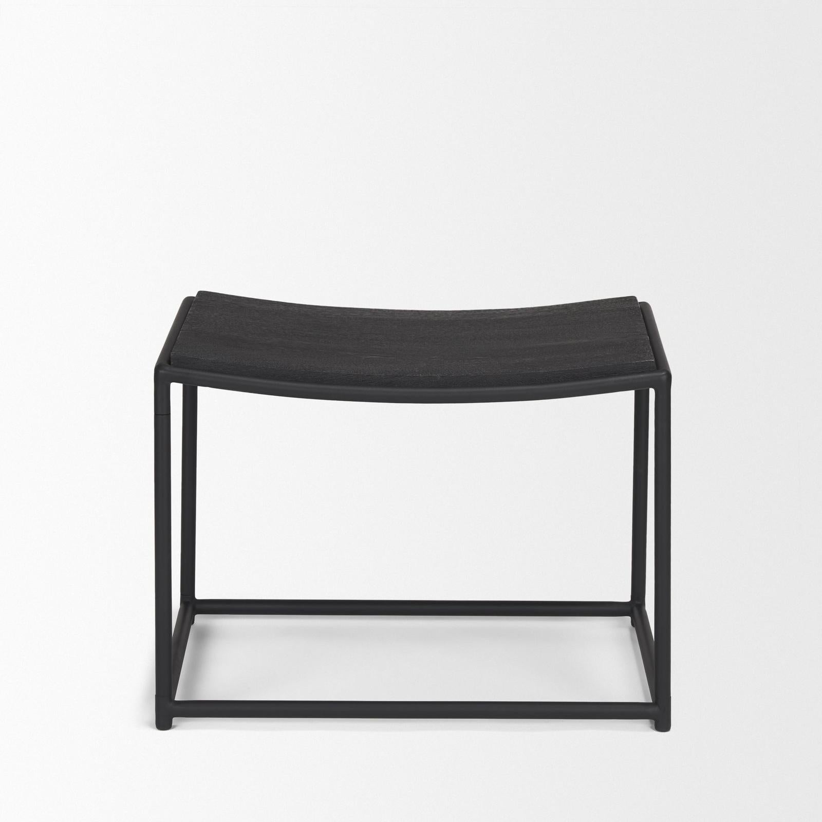 Mercana Taniel Wood w/ Black Metal Stool Clearance