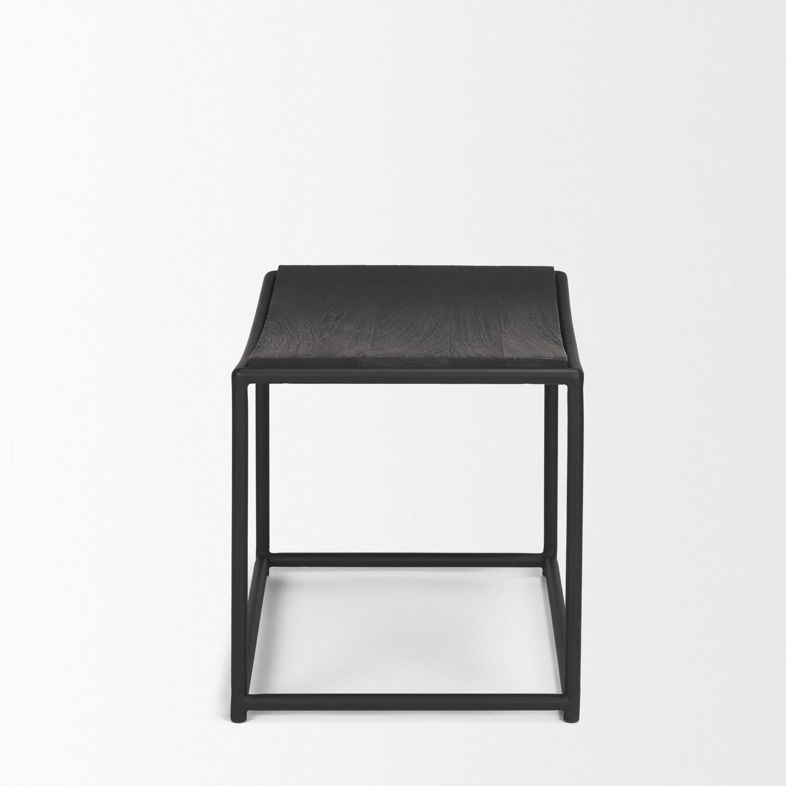 Mercana Taniel Wood w/ Black Metal Stool Clearance