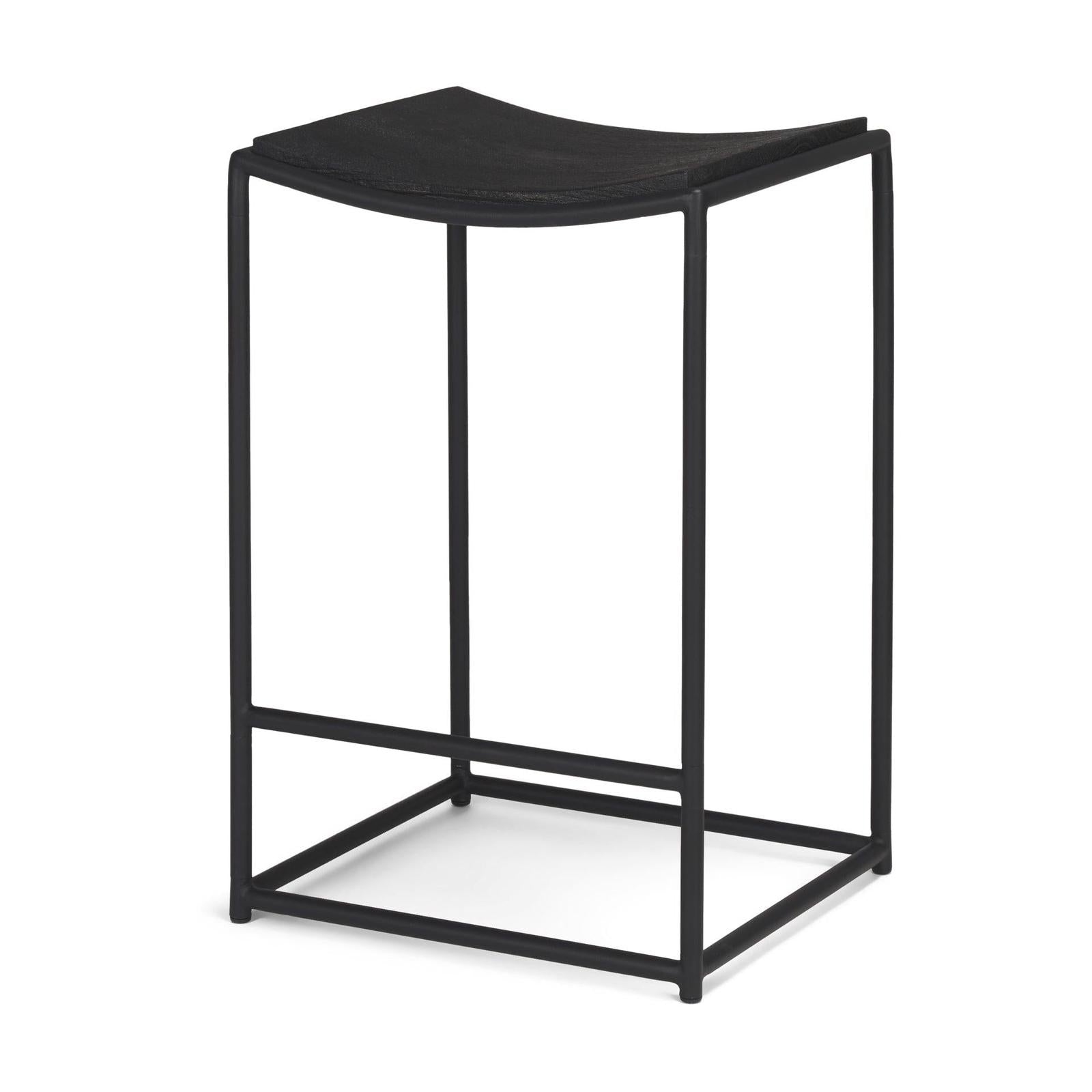 Mercana Taniel Black Metal Counter Stool