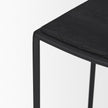 Mercana Taniel Black Metal Counter Stool