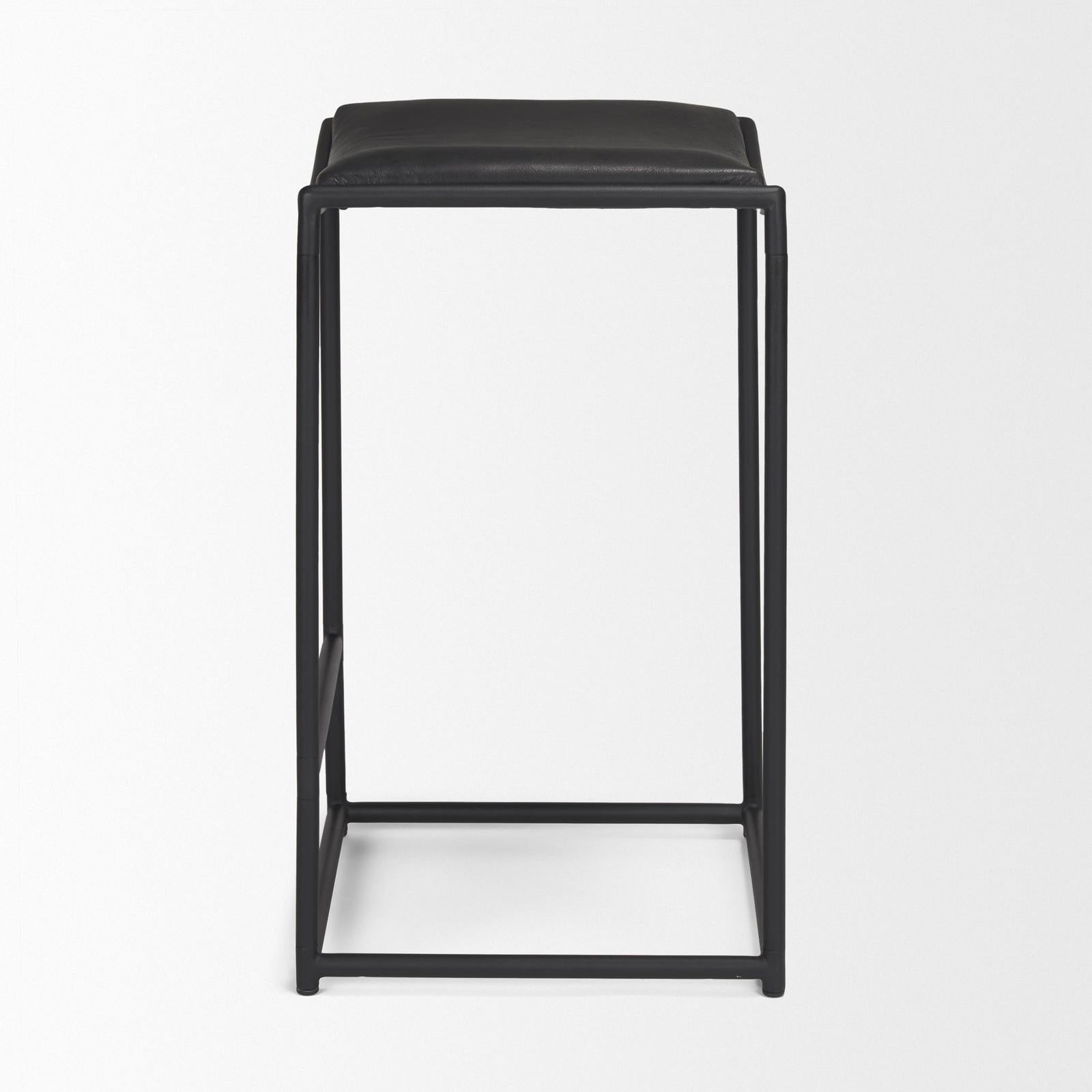Mercana Taniel Black Metal Counter Stool