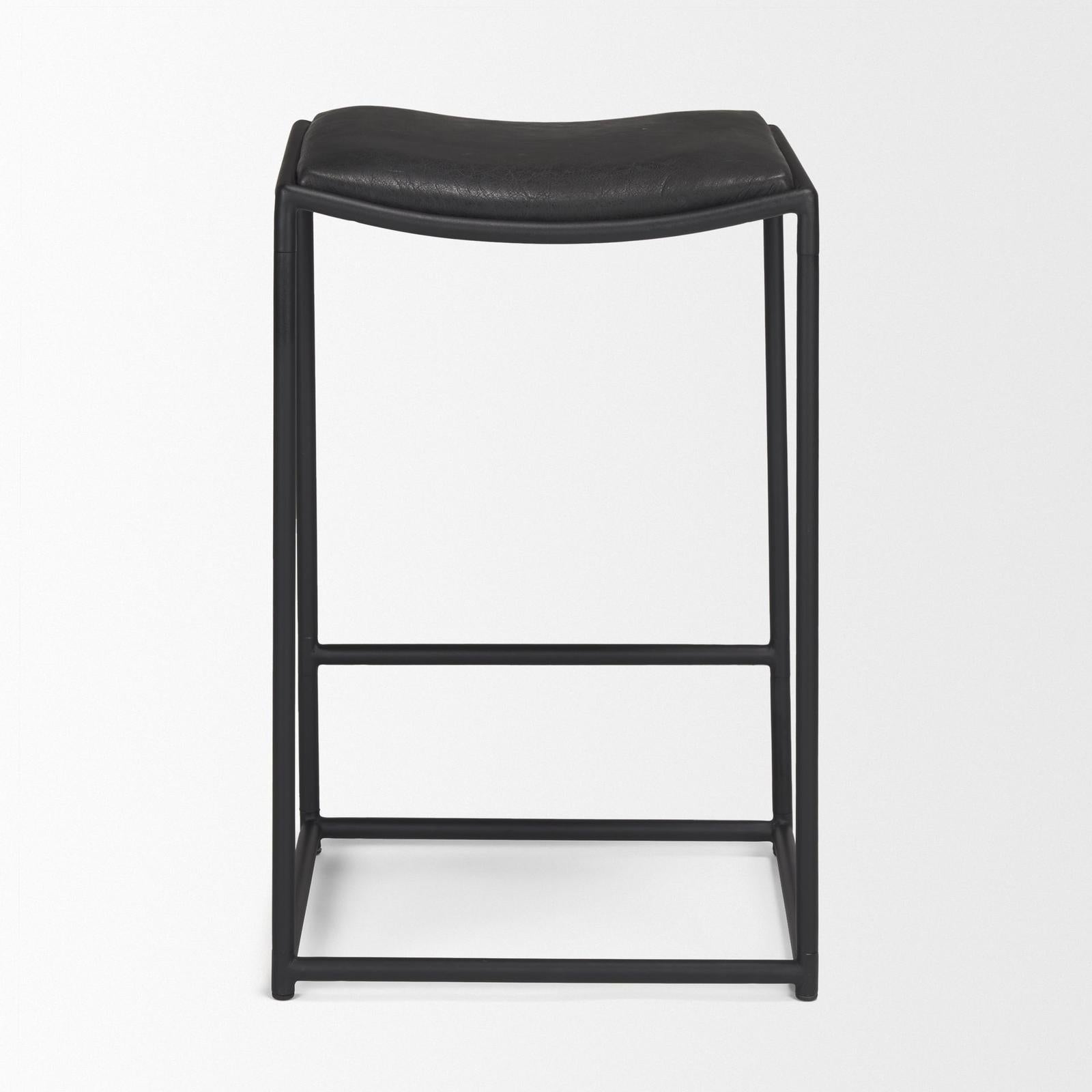 Mercana Taniel Black Metal Counter Stool