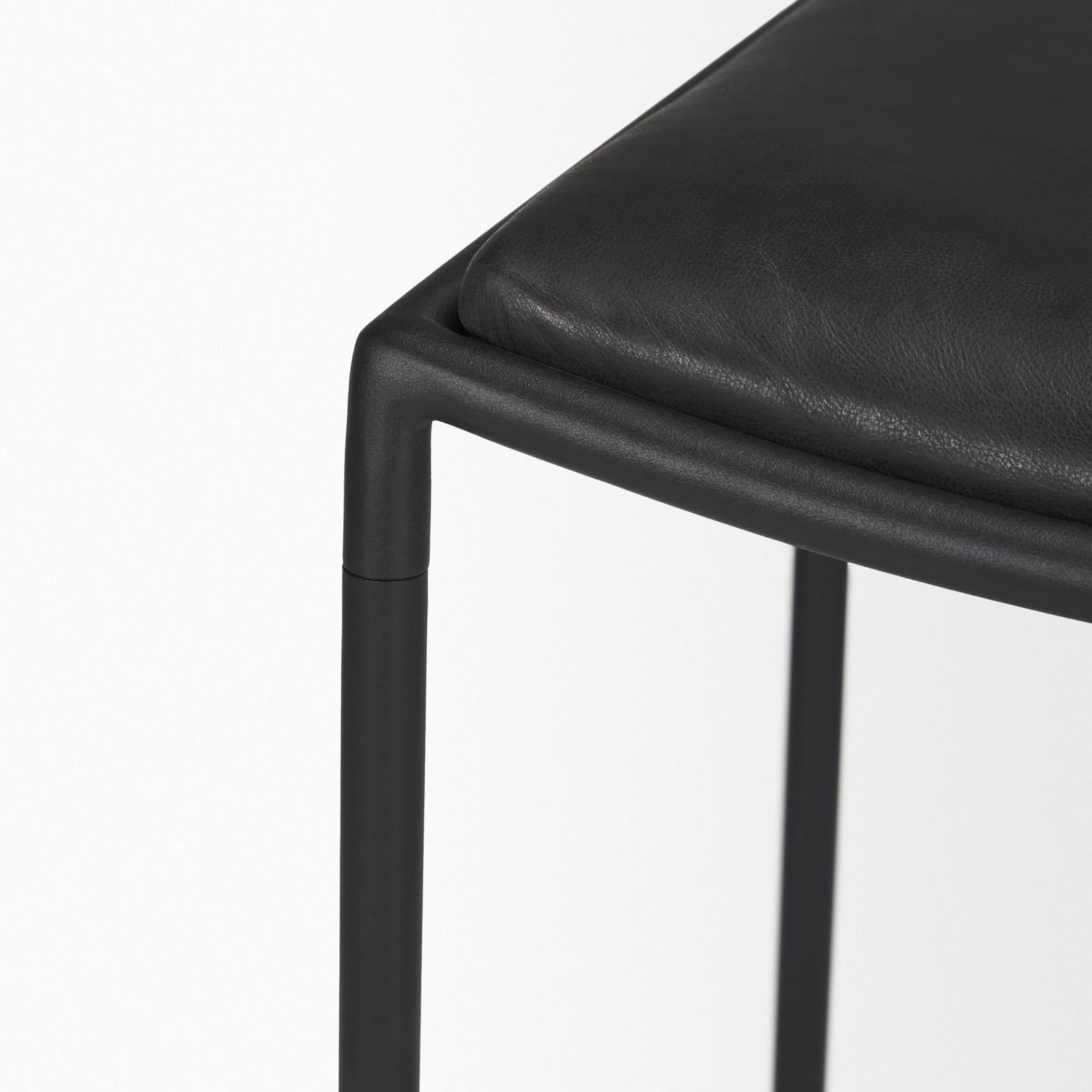 Mercana Taniel Black Metal Counter Stool