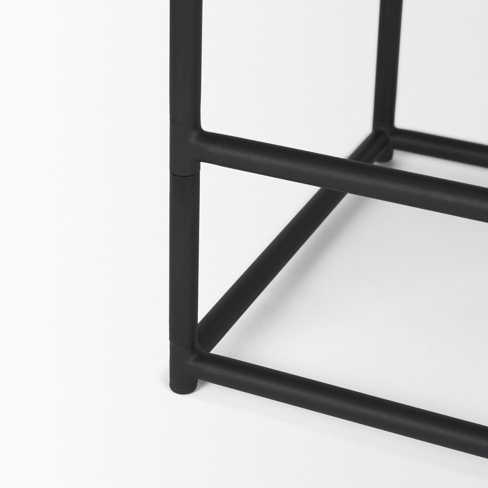 Mercana Taniel Black Metal Counter Stool