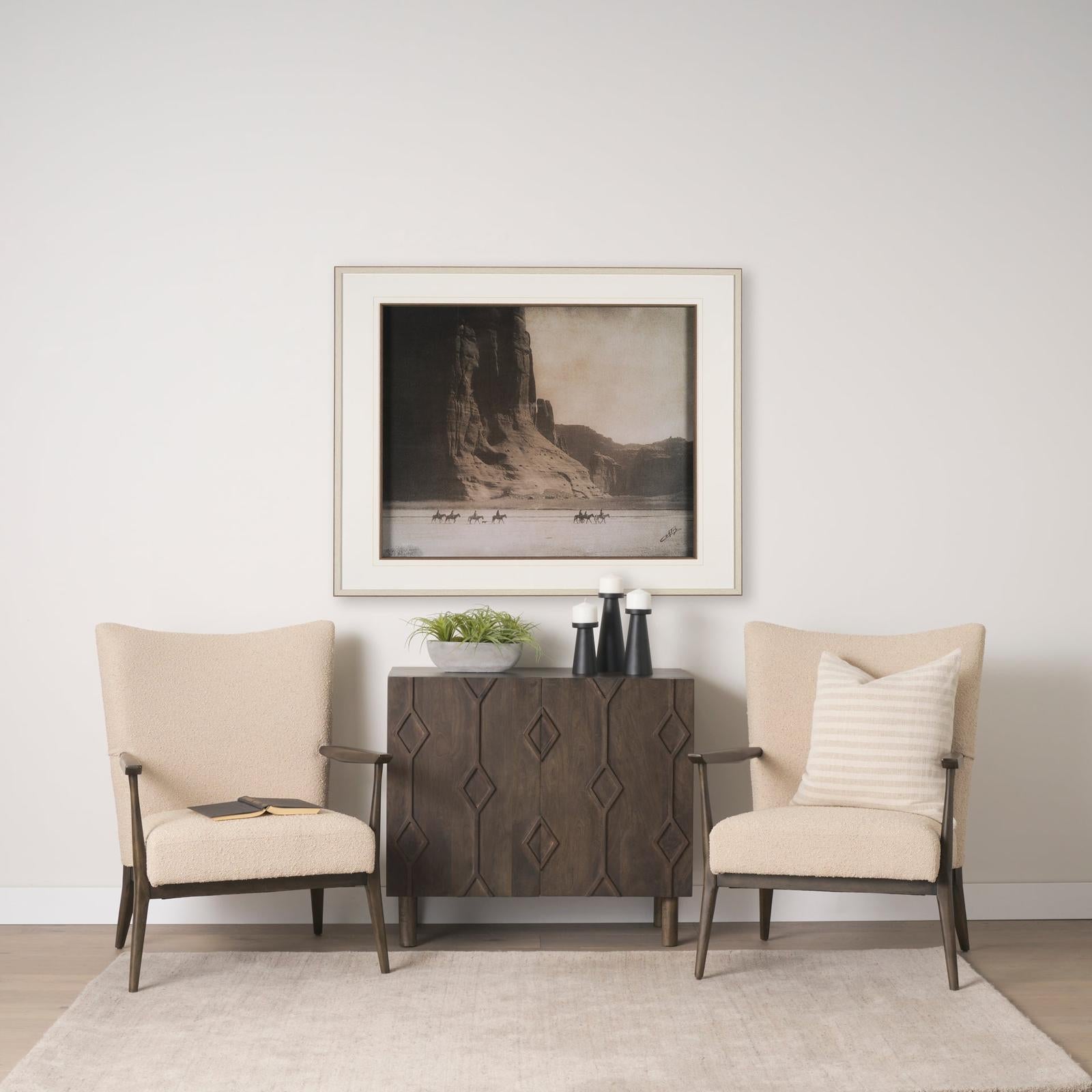 Mercana Argent Beige Boucle Accent Chair Clearance