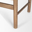 Mercana Tadi Rectangular Dark Brown Wood w/ Rug Seat Bench Clearance