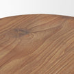 Mercana Tahlia Round Natural Brown Wood w/ Angled Legs Stool Clearance