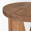 Mercana Tahlia Round Natural Brown Wood w/ Angled Legs Stool Clearance