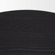 Mercana Tucson Natural Wood w/ Round Black Oak Top Side Table Clearance