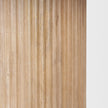Mercana Terra Dark Brown Wood Round Fluted Dining Table