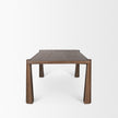 Mercana Tammar Rectangular Brown Wood w/ Tapered Legs Dining Table