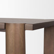 Mercana Tammar Rectangular Brown Wood w/ Tapered Legs Dining Table